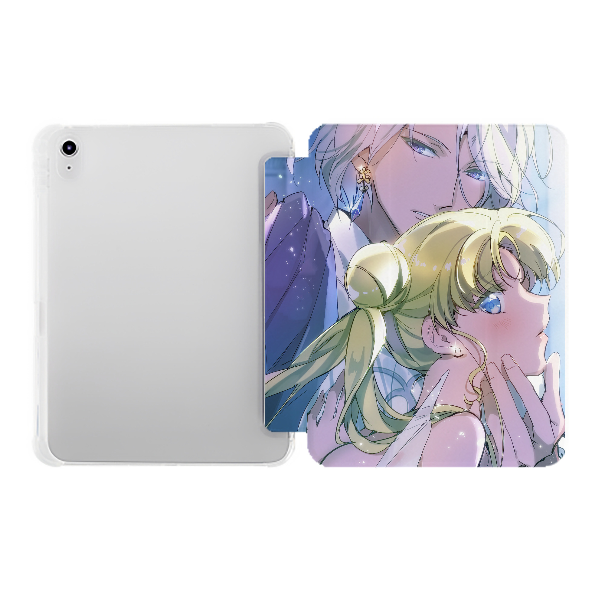 （画像用） 美少女戦士セーラームーン Sailor Moon IPad ケース ペン収納付き 三つ折りスタンド PUレザー×シリコン 対応機種9.5/10.5/10.9インチ